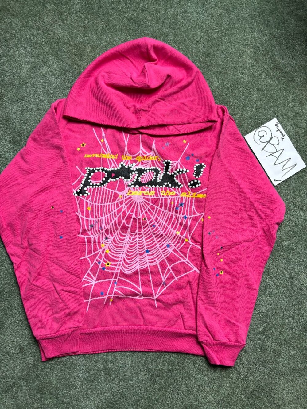 Sp5der Punk (P*nk) Hoodie - Pink